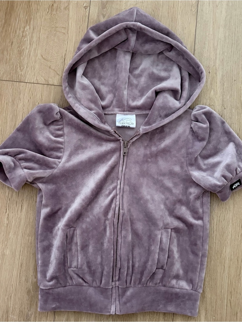Tiger Friday CXL Velour Hooded Zip Sweatshirt
